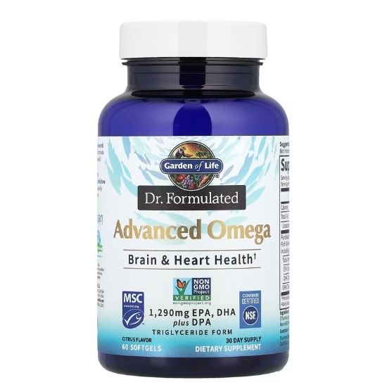 Dr. Formulated Advanced Omega, Citrus, 60 softgels, Garden of Life - Vitax.ro
