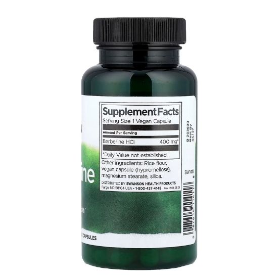 Berberine, 400mg, 60 caps, Swanson - Vitax.ro