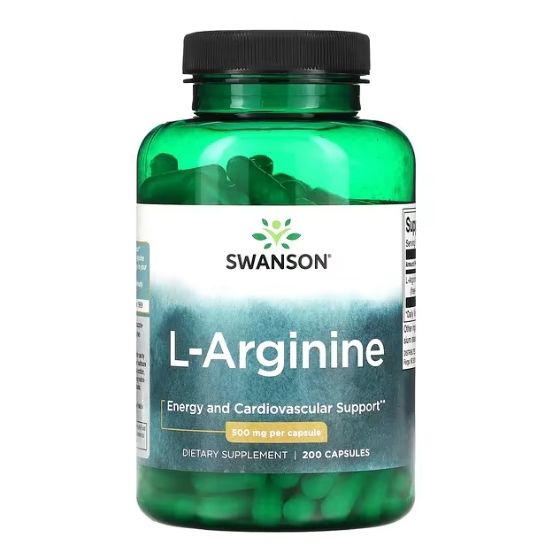 L-Arginine, 500mg, 200 caps, Swanson - Vitax.ro