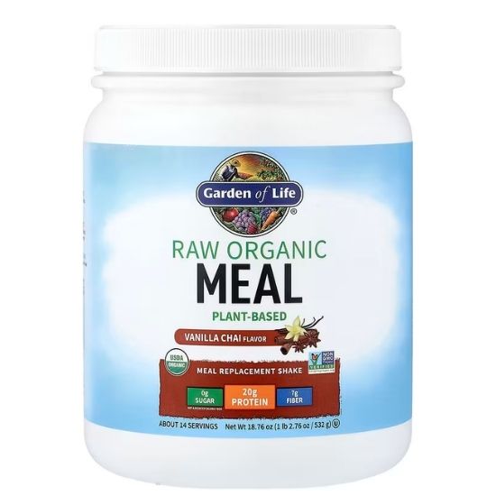 Raw Organic Meal, Vanilla Spiced Chai, 454g, Garden of Life - Vitax.ro