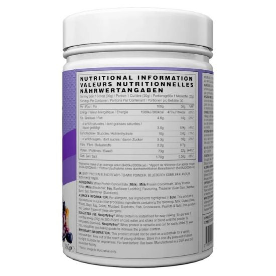 Advanced Whey, Blueberry Cobbler, 900g, Naughty Boy - Vitax.ro