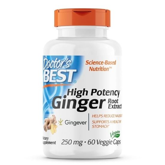 High Potency Ginger Root Extract, 250mg, 60 vcaps, Doctor's Best - Vitax.ro