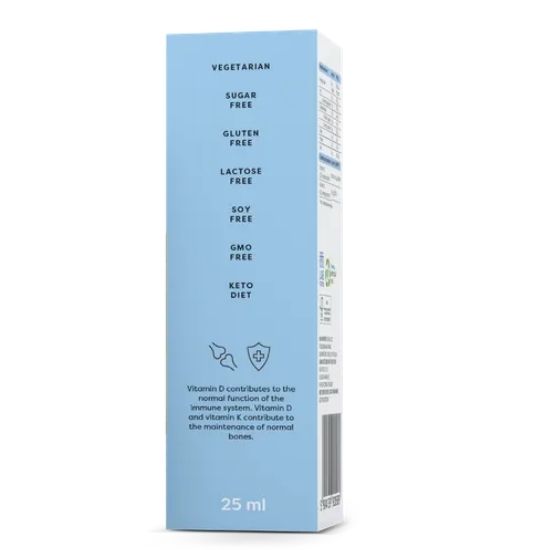 Vitamin D3 + K2 Oral Spray, Peppermint, 25 ml, Osavi - Vitax.ro