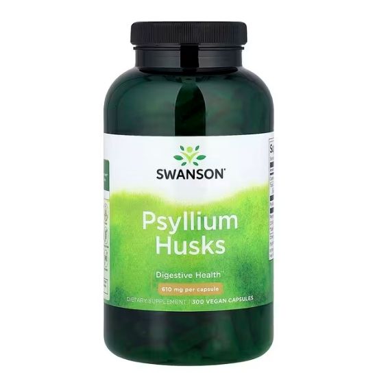 Psyllium Husks, 610mg, 300 caps, Swanson - Vitax.ro