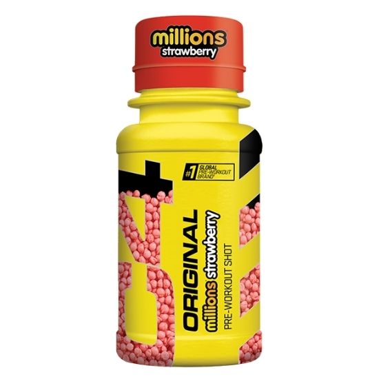 C4 Original Pre-Workout Shot, Millions Strawberry, 12 x 60 ml, Cellucor - Vitax.ro