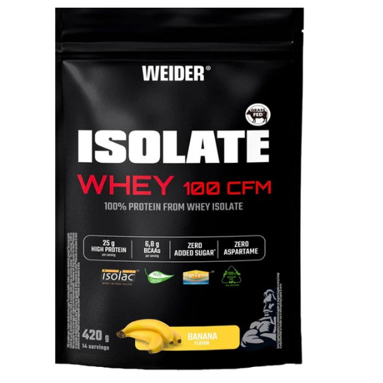 Isolate Whey 100 CFM, Banana, 420g, Weider - Vitax.ro