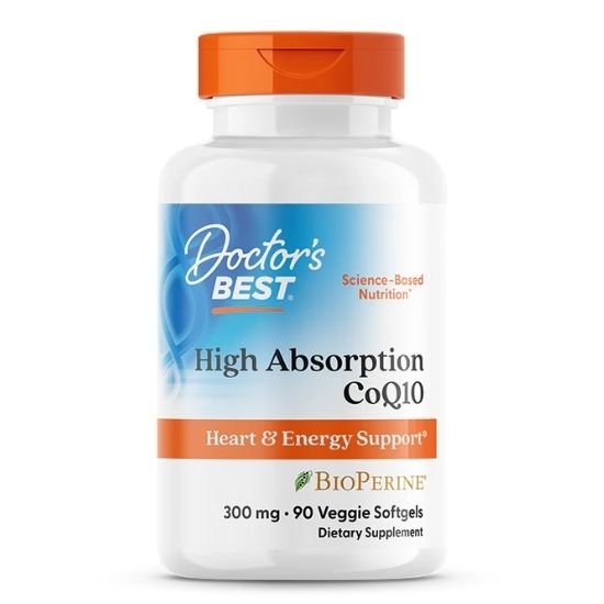High Absorption CoQ10 cu BioPerine, 300mg, 90 veggie softgels, Doctor's Best - Vitax.ro
