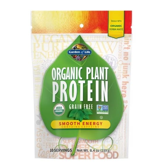 Organic Plant Protein, Smooth Energy, 239g, Garden of Life - Vitax.ro