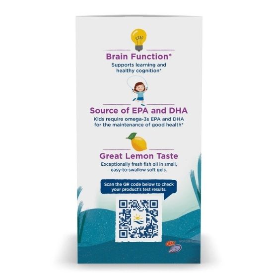 Complete Omega Junior, 283mg, Lemon, 180 softgels, Nordic Naturals - Vitax.ro