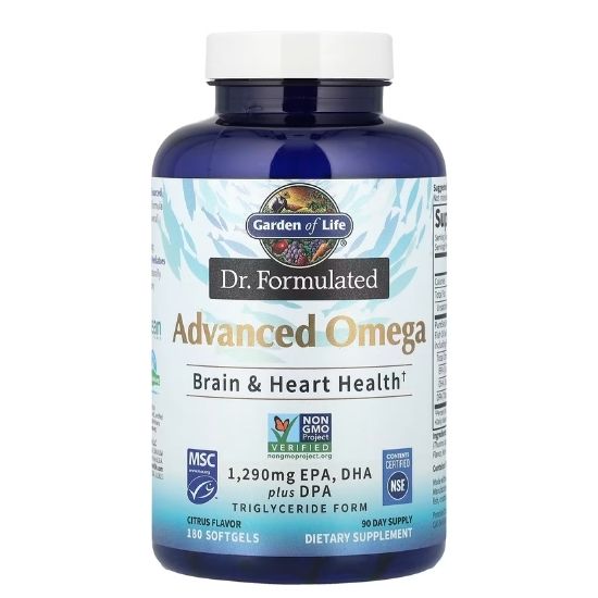 Dr. Formulated Advanced Omega, Citrus, 180 softgels, Garden of Life - Vitax.ro