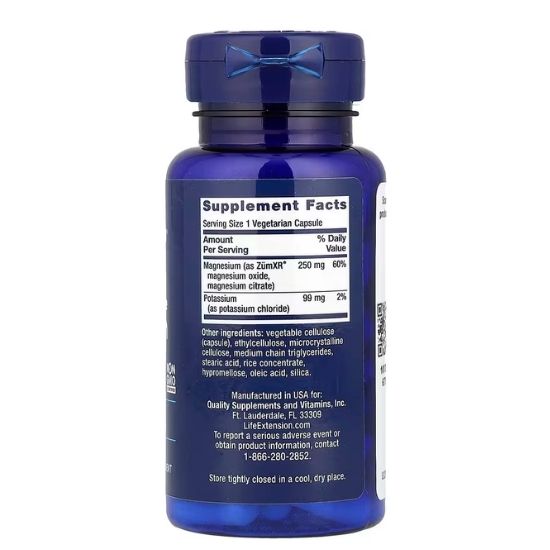 Potassium with Extend-Release Magnesium, 60 vcaps, Life Extension - Vitax.ro