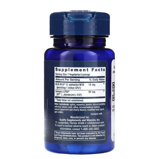 Florassist Oral Hygiene, 30 vegetarian lozenges, Life Extension - Vitax.ro