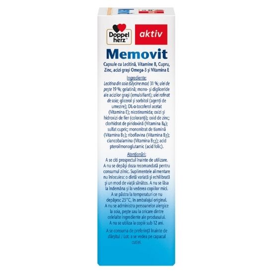 Memovit, 30 capsule, Doppelherz - Vitax.ro