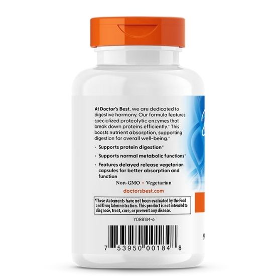 Proteolytic Enzymes, 90 vcaps, Doctor's Best - Vitax.ro