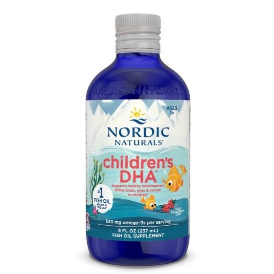 Children's DHA 530mg Omega3 Strawberry, 237 ml, Nordic Naturals - Vitax.ro