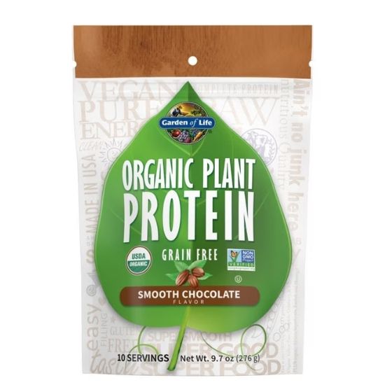 Organic Plant Protein, Smooth Chocolate, 276g, Garden of Life - Vitax.ro