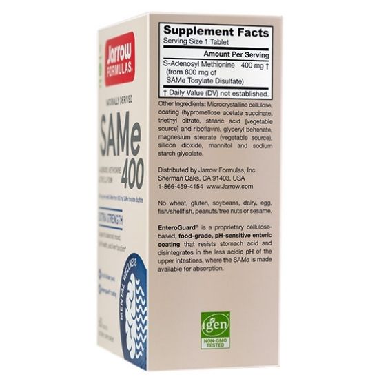 SAMe 400, 60 tabs, Jarrow Formulas - Vitax.ro