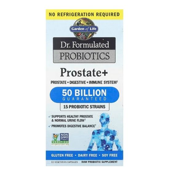 Dr. Formulated Probiotics Prostate+, 60 vcaps, Garden of Life - Vitax.ro