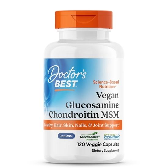 Vegan Glucosamine & Chondroitin & MSM, 120 vcaps, Doctor's Best - Vitax.ro