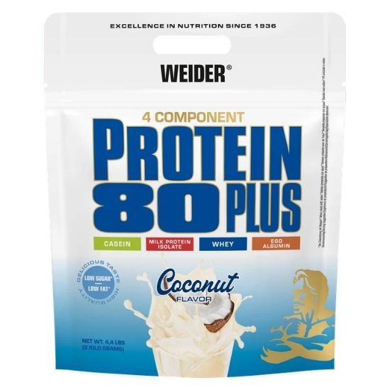 Protein 80 Plus, Coconut, 2000g, Weider