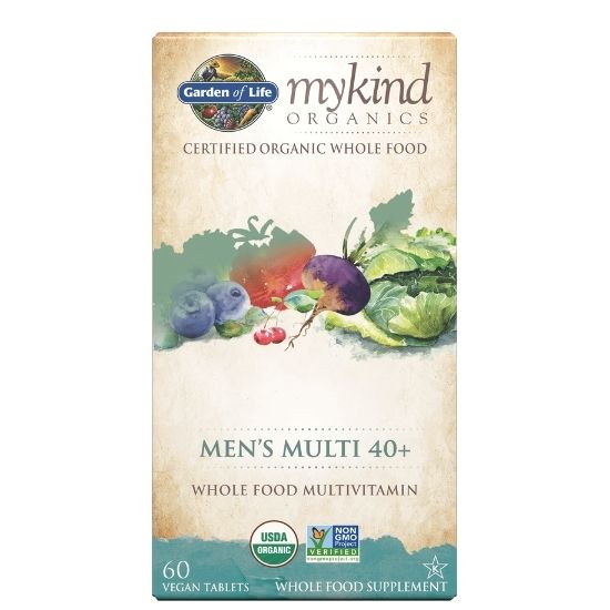 Mykind Organics Men's Multi 40+, 60 vegan tabs, Garden of Life - Vitax.ro