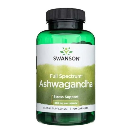 Ashwagandha 450mg, 100 caps, Swanson - Vitax.ro