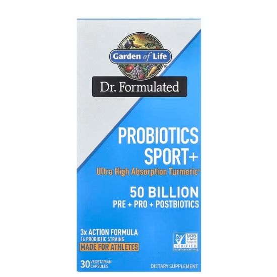 Dr. Formulated Probiotics Sport+ 50 Billion, 30 vcaps, Garden of Life - Vitax.ro