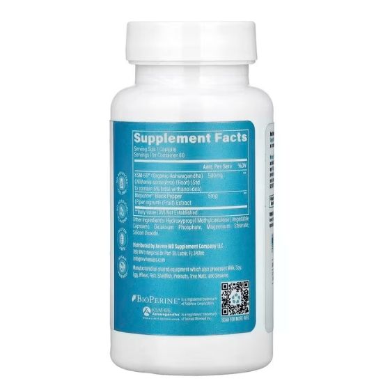 KSM-66® Ashwagandha, 60 vcaps, Revive - Vitax.ro