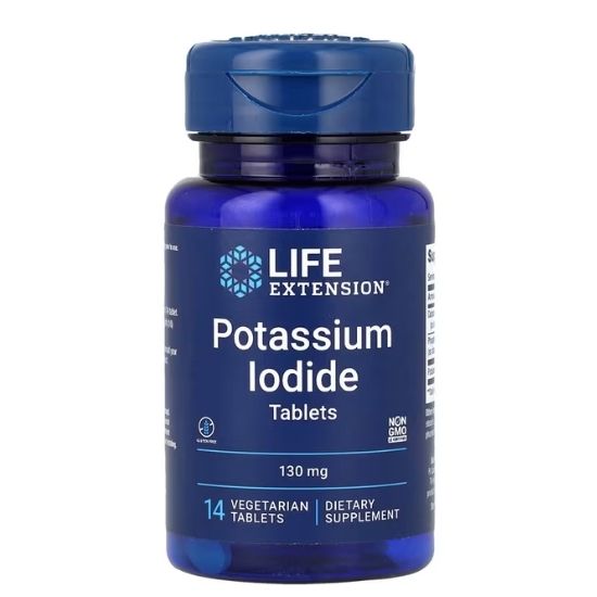 Potassium Iodide Tablets 130mg, 14 tabs, Life Extension - Vitax.ro