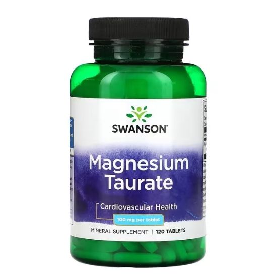 Magnesium Taurate, 100mg, 120 tabs, Swanson - Vitax.ro