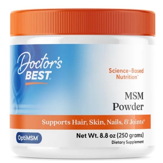 MSM cu OptiMSM Vegan, Powder, 250g, Doctor's Best - Vitax.ro