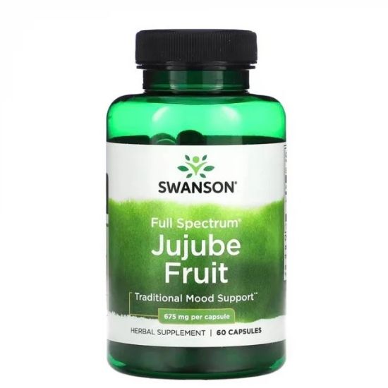 Full Spectrum Jujube Fruit, 675mg, 60 caps, Swanson - Vitax.ro