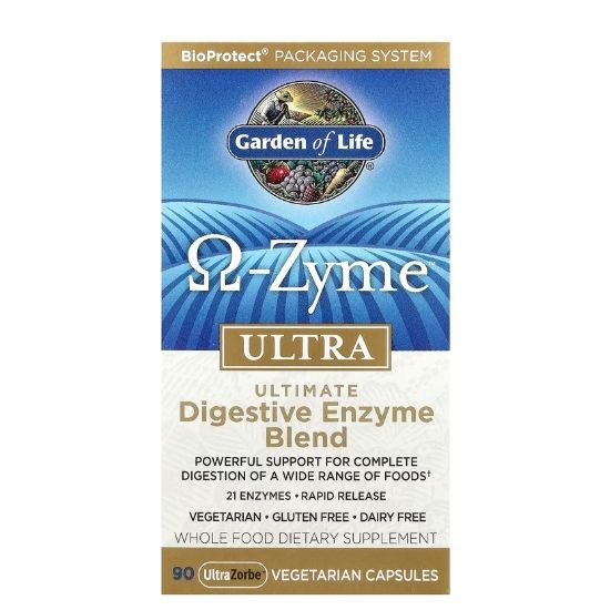 Omega Zyme Ultra, 90 vcaps, Garden of Life - Vitax.ro