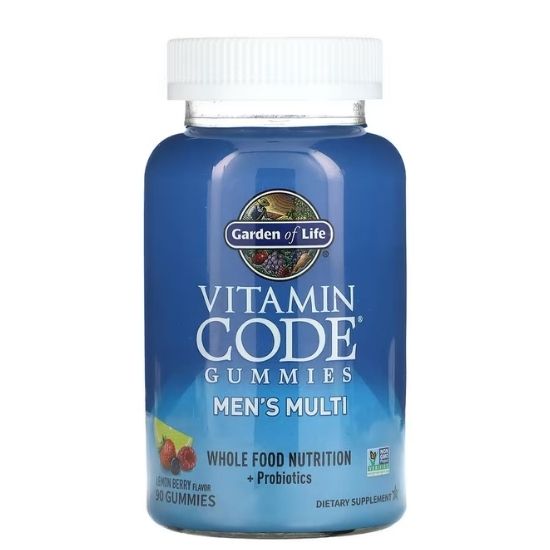 Vitamin Code Men's Multi Gummies, Lemon Berry, 90 gummies, Garden of Life - Vitax.ro