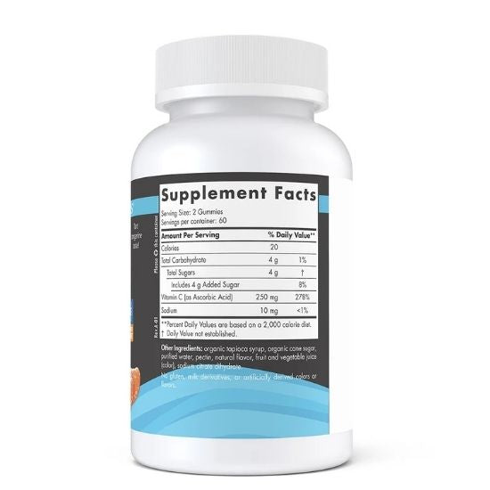 Vitamin C Gummies Sport, Tart Tangerine, 120 gummies, Nordic Naturals - Vitax.ro