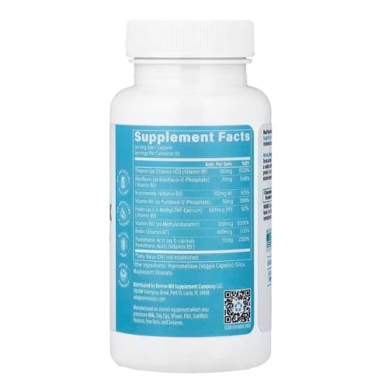 B-Complex, 60 vcaps, Revive - Vitax.ro