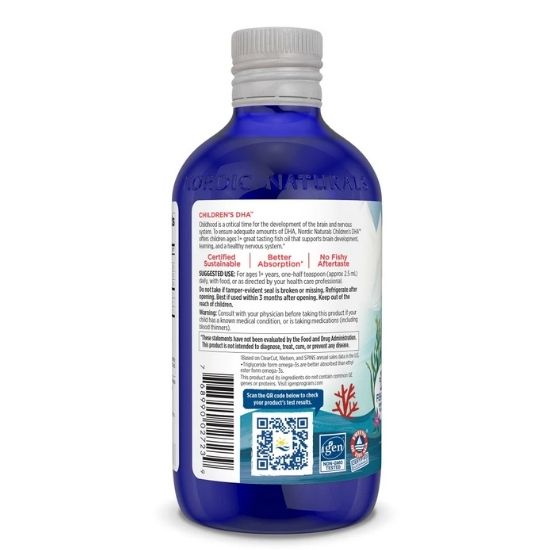 Children's DHA 530mg Omega3 Strawberry, 237 ml, Nordic Naturals - Vitax.ro