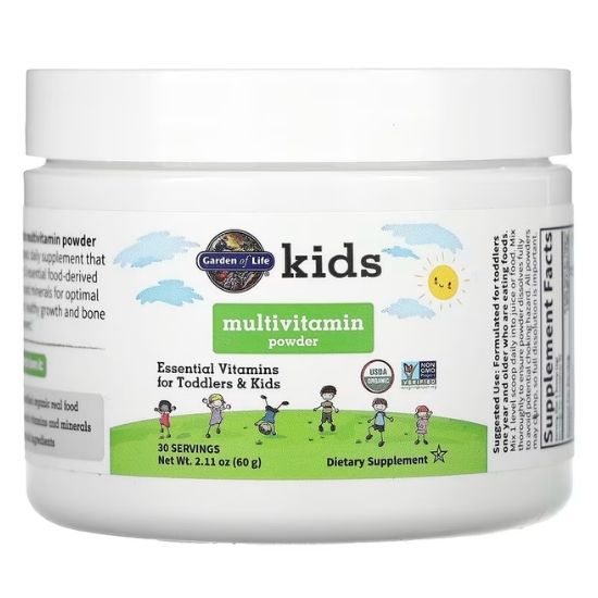 Kids Multivitamin Powder, 60g, Garden of Life - Vitax.ro