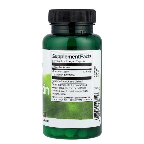 Quercetin, 475mg High Potency, 60 vcaps, Swanson - Vitax.ro