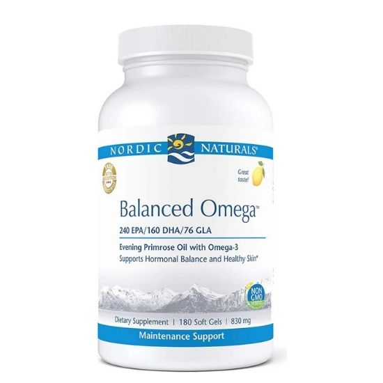 Balanced Omega, Lemon, 180 softgels, Nordic Naturals - Vitax.ro