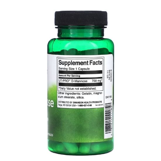 D-Mannose, 700mg, 60 caps, Swanson - Vitax.ro