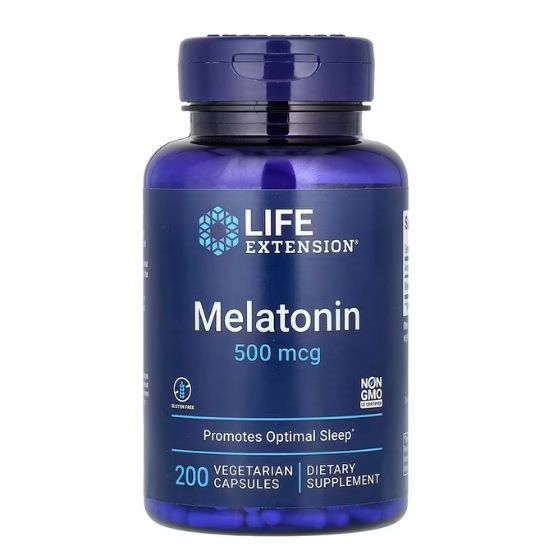 Melatonin, 500mcg, 200 vcaps, Life Extension - Vitax.ro
