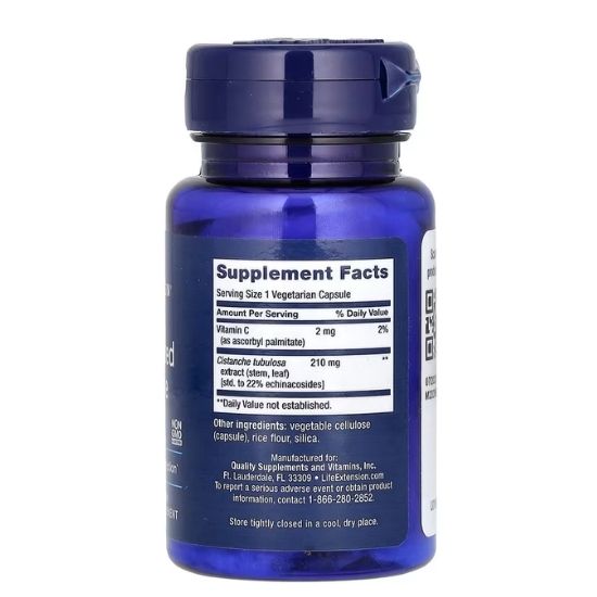 Standardized Cistanche, 30 vcaps, Life Extension - Vitax.ro