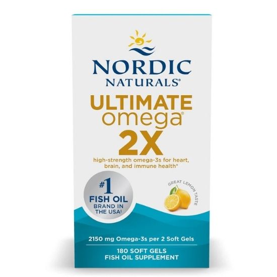 Ultimate Omega 2X, 2150mg, Lemon, 180 softgels, Nordic Naturals - Vitax.ro