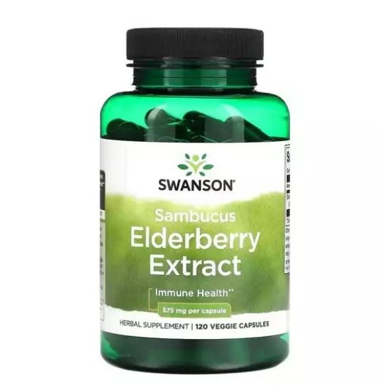 Sambucus Elderberry Extract, 120 vcaps, Swanson - Vitax.ro