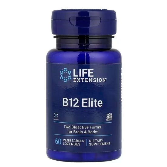 B12 Elite, 60 vegetarian lozenges, Life Extension - Vitax.ro