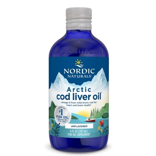 Arctic Cod Liver Oil, 1060mg, Unflavored, 237 ml, Nordic Naturals - Vitax.ro