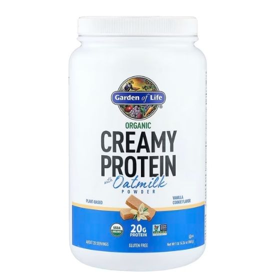 Organic Creamy Protein with Oat Milk, Vanilla Cookie, 860g, Garden of Life - Vitax.ro