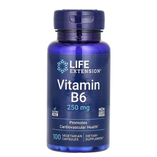 Vitamin B6, 250mg, 100 vcaps, Life Extension - Vitax.ro