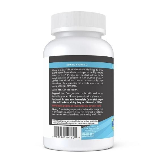 Vitamin C Gummies Sport, Tart Tangerine, 120 gummies, Nordic Naturals - Vitax.ro